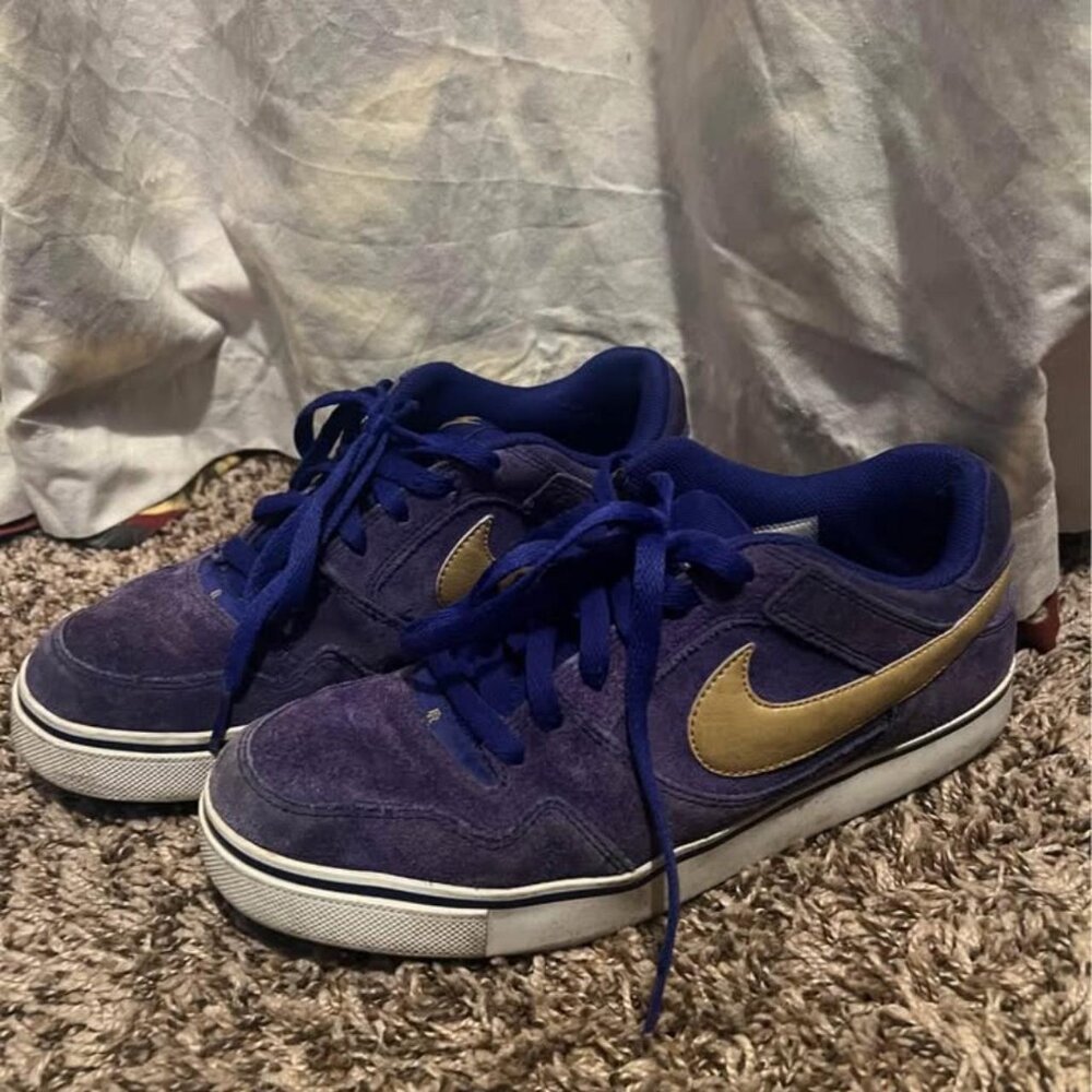 Nike Zoom Paul Rodriguez 2.5 Swan Blue/Gold size 9 (rare) - Picture 4 of 5